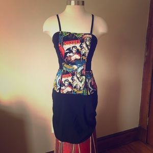 Rocksteady dresses horror peplum wiggle dress.